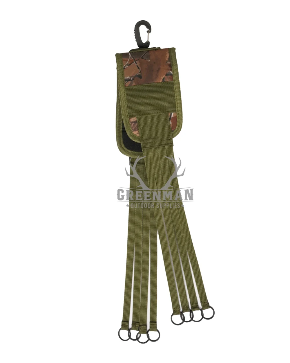 Canvas Game Carrier Strap, Bird Game Carrier Canvas, Hunting Game Carrier with Hook,8 Bird Canvas Hanger, Upland Bird Carrier Strap, Jungle Green Hunting Strap, Canvas Duck Carrier, cartridge belt,