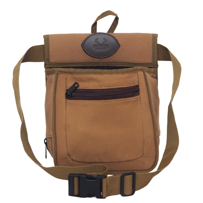 Adjustable strap on canvas cartridge bag