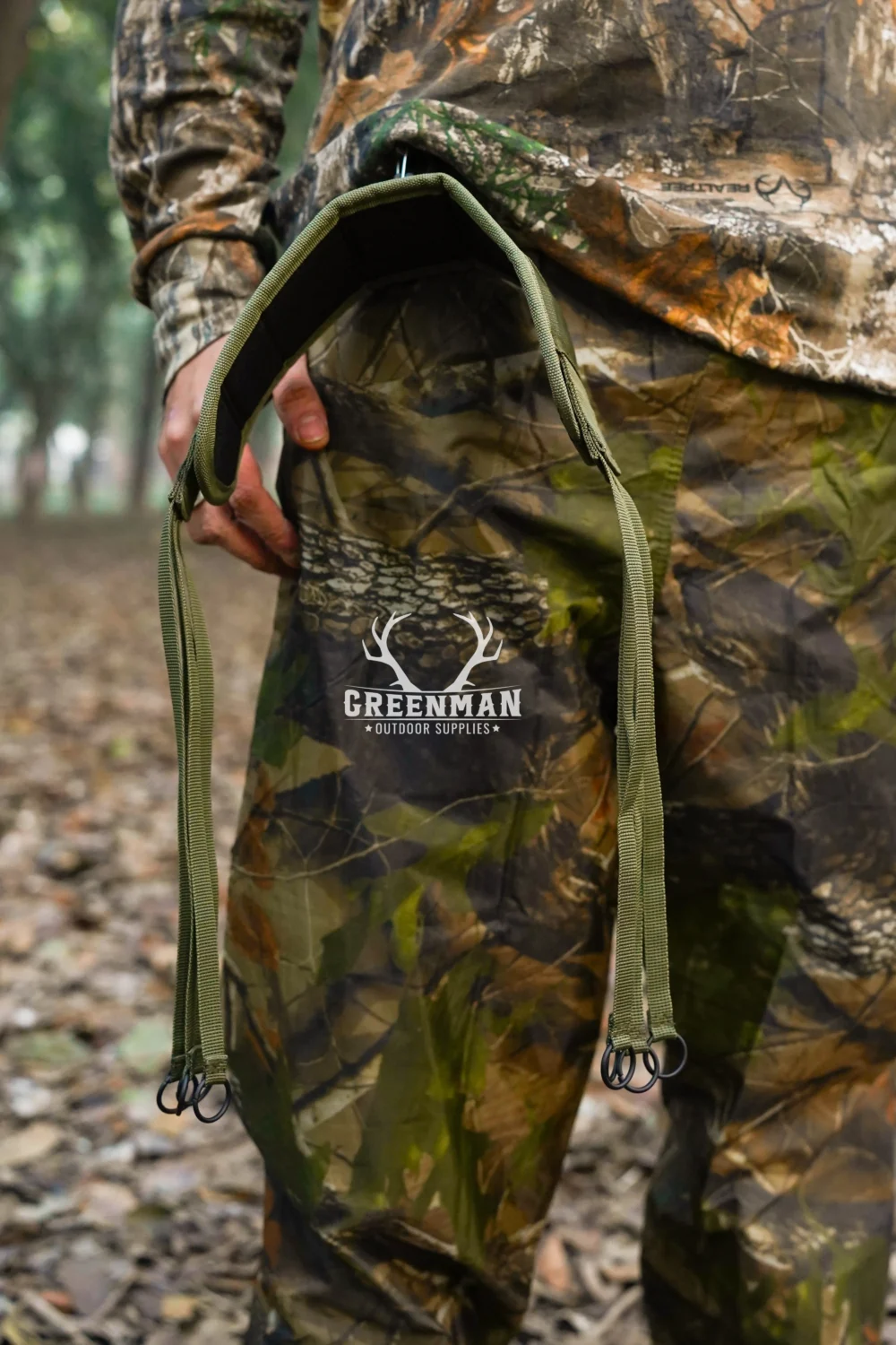 Canvas Game Carrier Strap, Bird Game Carrier Canvas, Hunting Game Carrier with Hook,8 Bird Canvas Hanger, Upland Bird Carrier Strap, Jungle Green Hunting Strap, Canvas Duck Carrier, cartridge belt,