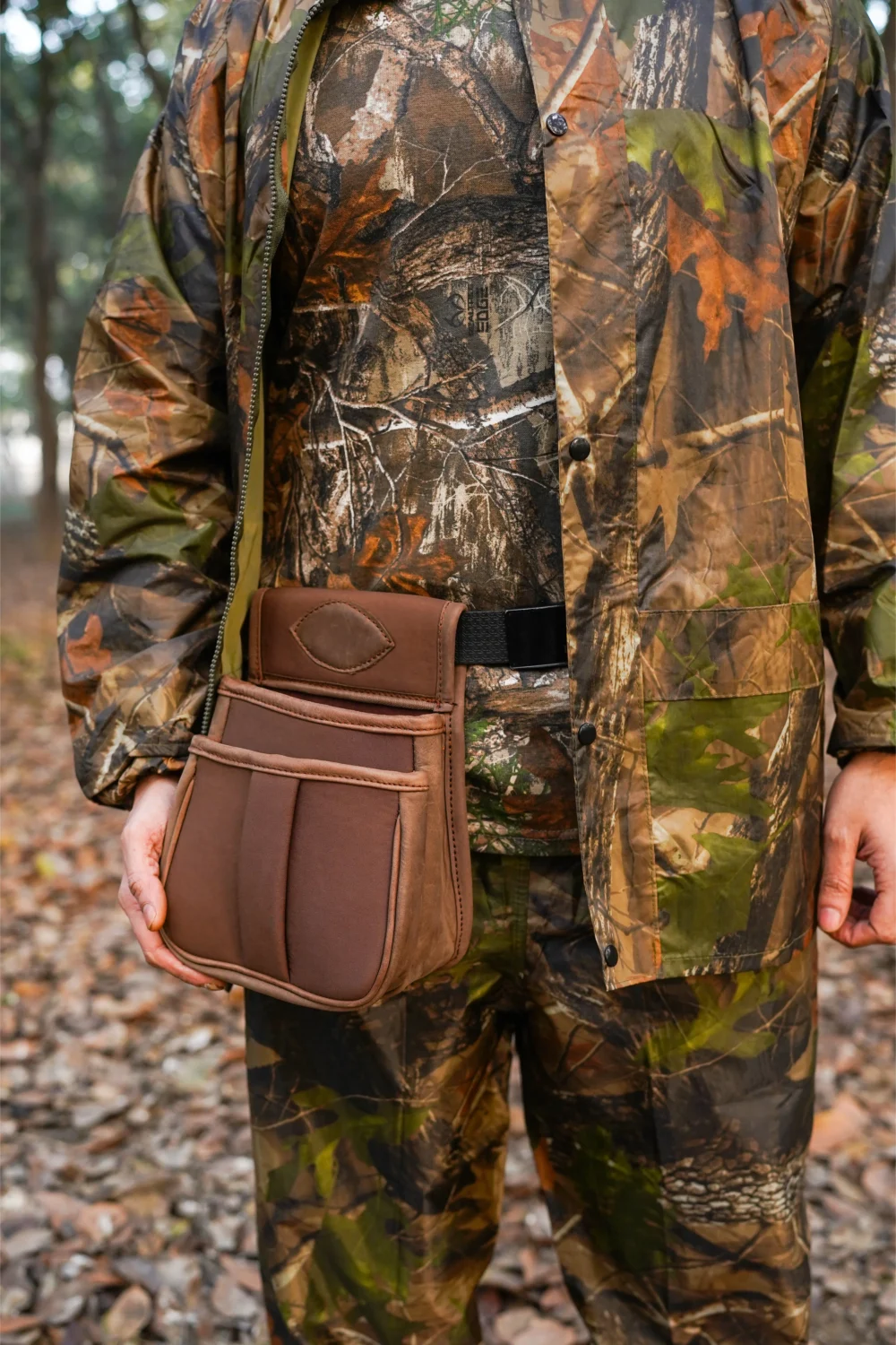 Canvas Shotgun Shell Holder, cartridge bag, cartridge ammo holder, Shoulder belt bag