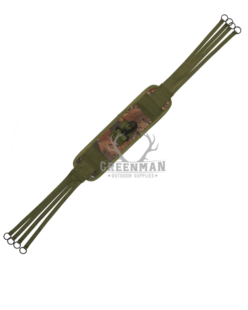 Canvas Game Carrier Strap, Bird Game Carrier Canvas, Hunting Game Carrier with Hook,8 Bird Canvas Hanger, Upland Bird Carrier Strap, Jungle Green Hunting Strap, Canvas Duck Carrier, cartridge belt,