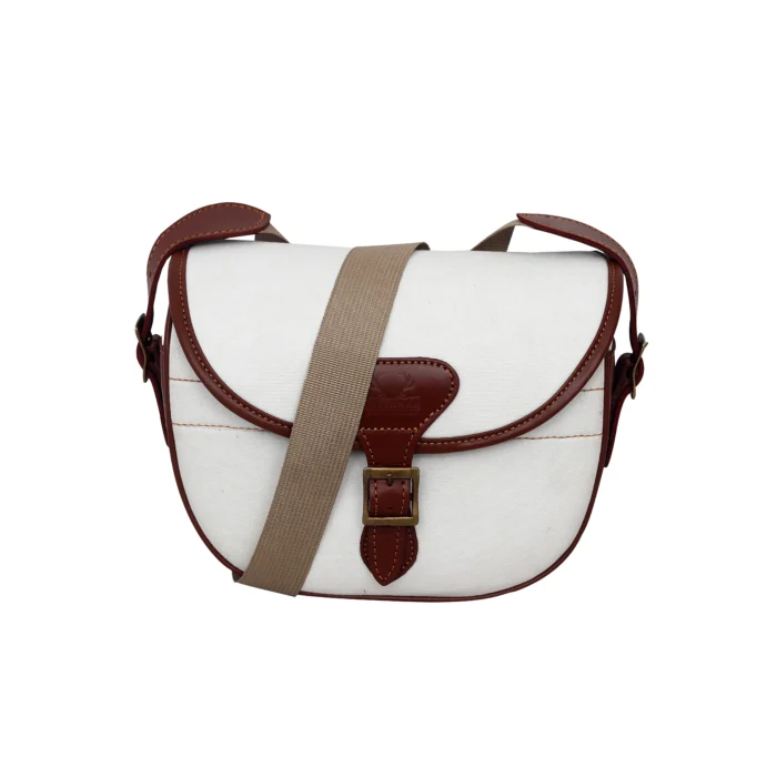 Canvas Shooting Bag, ammo bag, cartridge bag, shoulder strap for comfort hold.